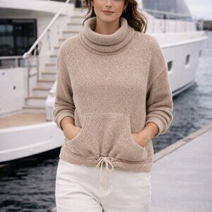 90 Degree by Reflex XL Textured Knit Cowl Neck Pullover Sweater-Weight